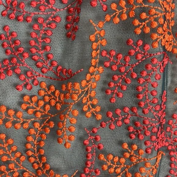 Aritzia 1-01 Babaton Modern Halter Embroidered Mesh Netted Dress - Picture 4 of 12